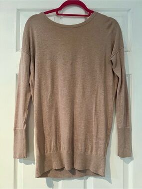 ruby moon Neutral Beige Crewneck Sweater